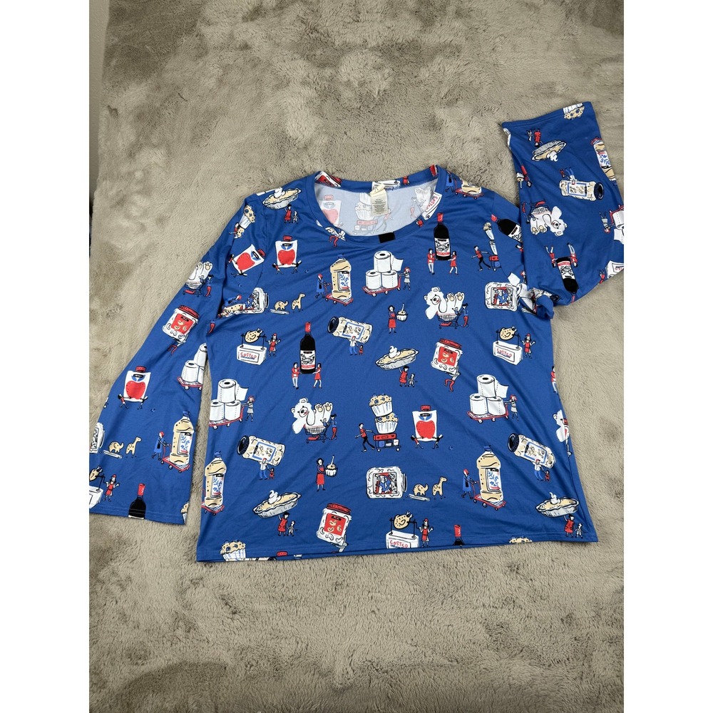 Munki Munki Novelty Print Long Sleeve Top Quirky Graphic‎ Costume 3X Relax